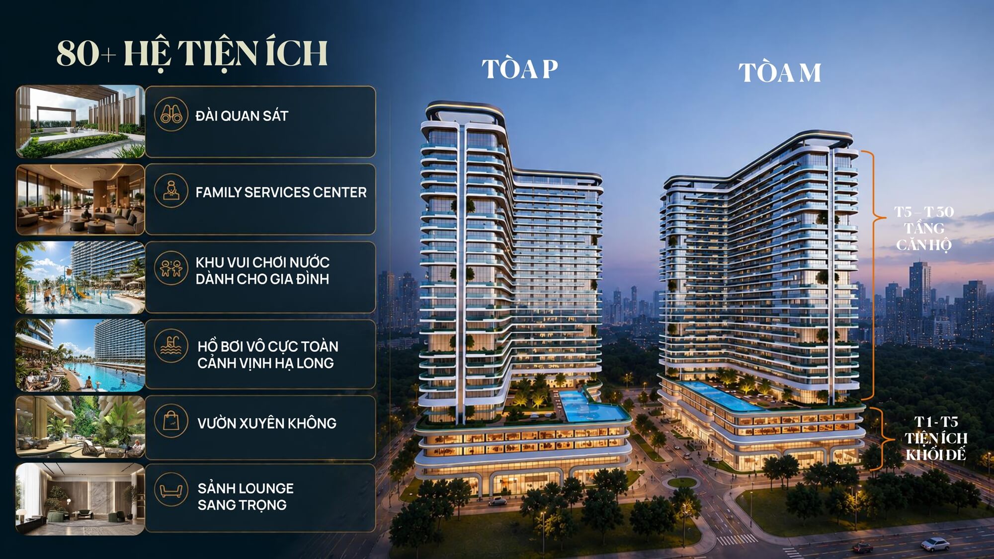 Tiện ích đa tầng Prima Bay
