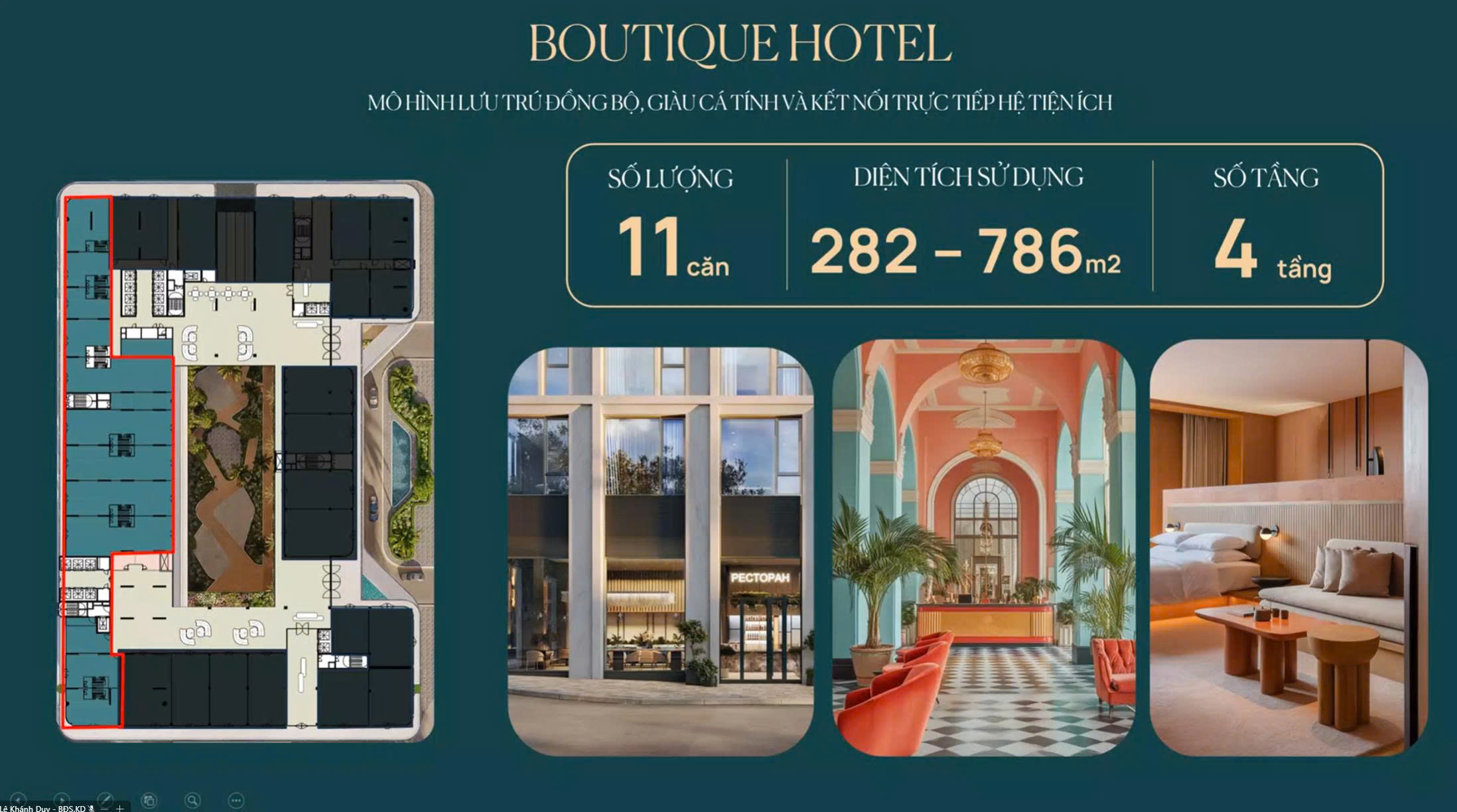 Boutique hotel khối đế Prima Bay