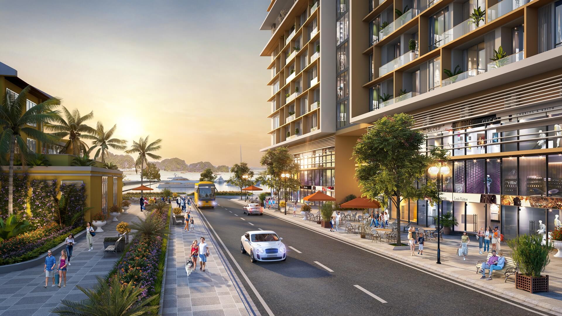 Shophouse khối đế Sun Porto Town